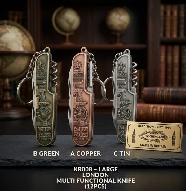 Your paragraph text (46) (12) LARGE LONDON MULTI FUNCTIONAL KNIFE - Image 1