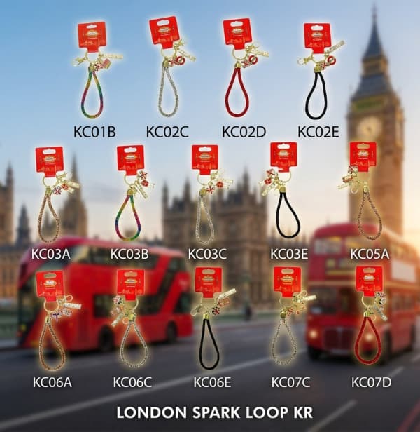 Your paragraph text (5) London Spark Loop Keyring - Image 1